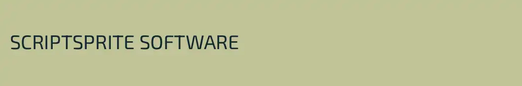 SCRIPTSPRITE SOFTWARE